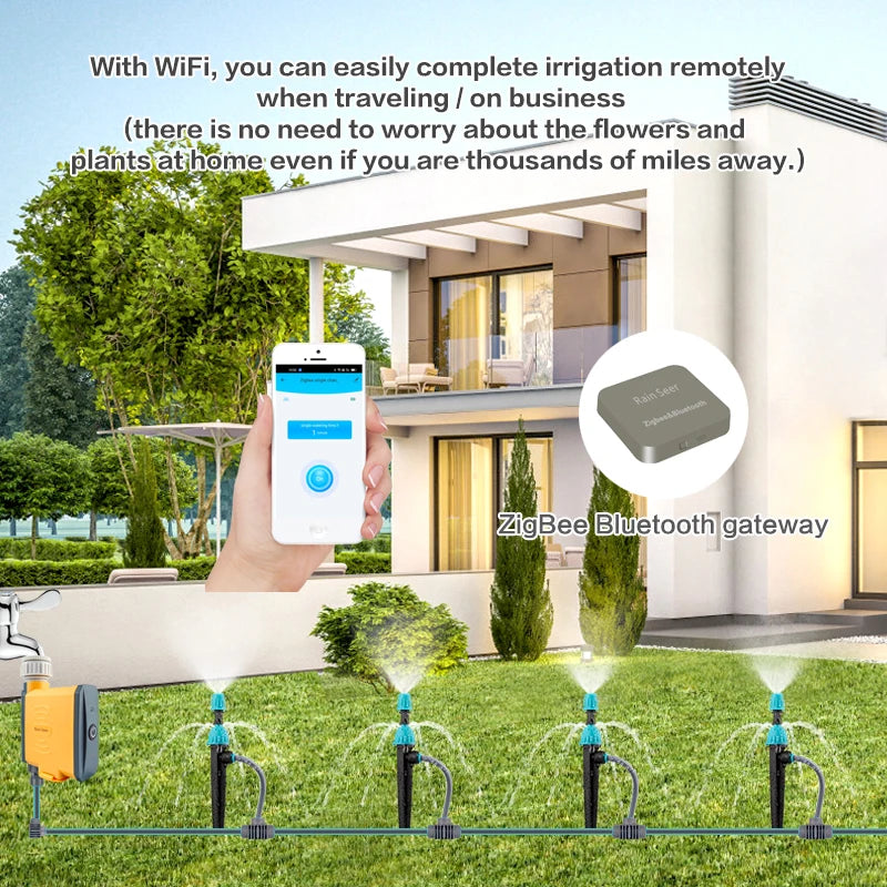 Programmateur d'arrosage intelligent pour jardin Télécommande sur Mobile