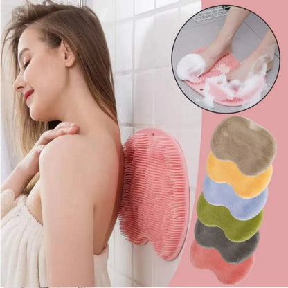 Brosse de Massage Exfoliante pour Douche : Matelas de Bain Antidérapant en Silicone